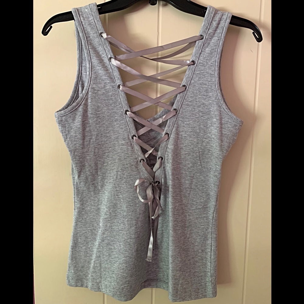 Harley-Davidson Gray Tank Top with Silver Accents - Picture 2 of 5
